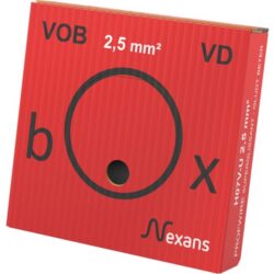 Détails visibles de Fil électrique H07V-U rigide PVC 2,5 mm² rouge Eca pour Fils VOB