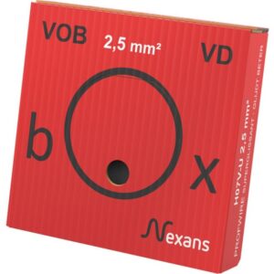 NEXANS - VOB H07V-U fil PVC massif 750V Eca 70°C Rouge mm² - V0B2