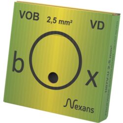 Détails visibles de Fil électrique H07V-U PVC rigide vert/jaune 2,5 mm² pour Fils VOB