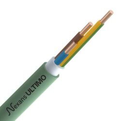 Détails visibles de Câble d'installation XLPE LS0H 1kV vert 3G2,5 mm² pour Câbles sans halogène XGB
