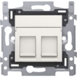 NIKO - 2 CONNEXIONS RJ45 UTP CAT5E + FINITION