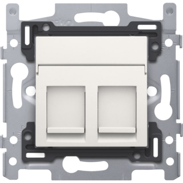 NIKO - 2 CONNEXIONS RJ45 UTP CAT5E + FINITION NIKO - 2 CONNEXIONS RJ45 UTP CAT5E + FINITION