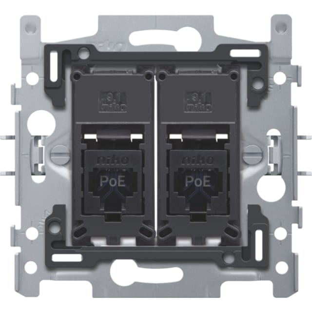 NIKO - 2 RJ45 UTP CAT6 POE NIKO - 2 RJ45 UTP CAT6 POE