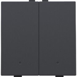 NIKO - BOUTON-POUSSOIR DOUBLE AVEC LED ET CAPTEURS DE CONFORT - 122-52202