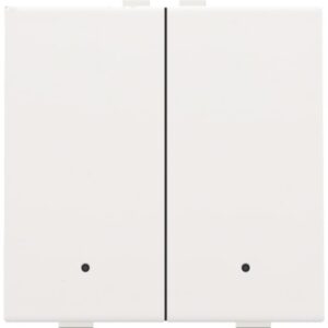 NIKO - BOUTON-POUSSOIR DOUBLE AVEC LED ET CAPTEURS DE CONFORT - 154-52202