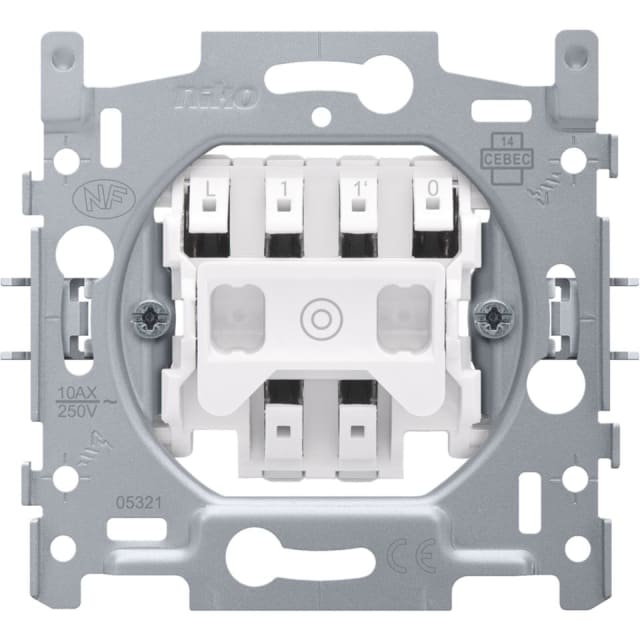 NIKO - BOUTON POUSSOIR NO/NF bornes auto - 170-03005 NIKO - BOUTON POUSSOIR NO/NF bornes auto - 170-03005