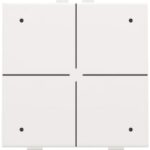 NIKO - BOUTON-POUSSOIR QUADRUPLE AVEC LED ET CAPTEURS DE CONFORT - 154-52204