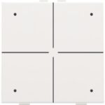 NIKO - BOUTON-POUSSOIR QUADRUPLE AVEC LED ET CAPTEURS DE CONFORT - 154-52204