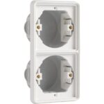 NIKO - Boîte d'encastrement double verticale étanche pour deux fonctions