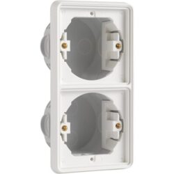 NIKO - Boîte d'encastrement double verticale étanche pour deux fonctions