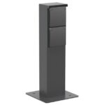 NIKO - Borne de jardin avec 2x prises 2P+T et plaque de base