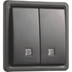 NIKO - Bouton-poussoir double 10A 250VAC 2 NO/NC