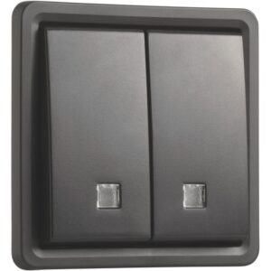 NIKO - Bouton-poussoir double 10A 250VAC 2 NO/NC