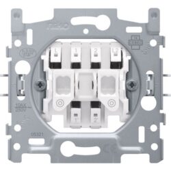 NIKO - Bouton-poussoir x2 N.O. ou N.F. avec 4 bornes de raccord 10A /250 bornes enfich - 170-05005