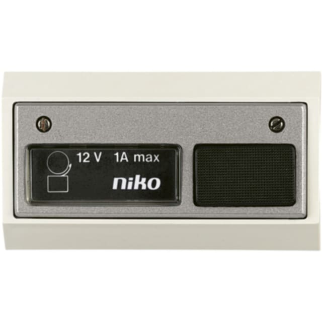 NIKO - Bouton sonnerie 12V AC 1A NIKO - Bouton sonnerie 12V AC 1A