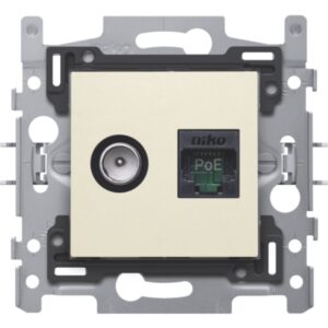 NIKO - COAX + CONN. RJ45 UTP - 100-66158