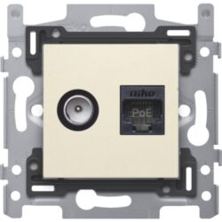 NIKO - COAX + CONN. RJ45 UTP - 100-66358