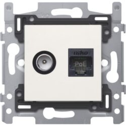 NIKO - COAX + RJ45-raccord - 101-66358