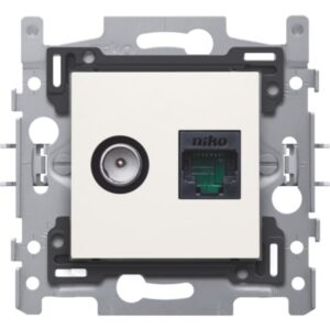 NIKO - CONN. COAX+RJ45 UTP CAT6 - 101-66258