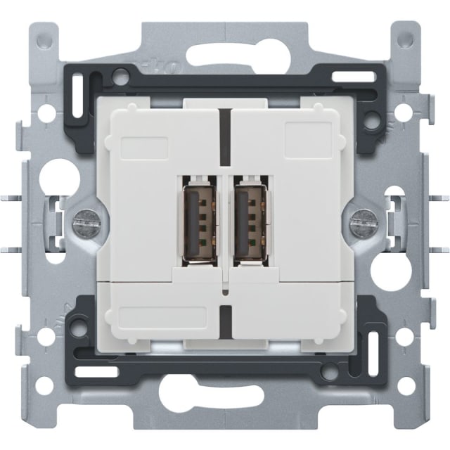 NIKO - Chargeur USB socle 60./71 avec griffes NIKO - Chargeur USB socle 60./71 avec griffes