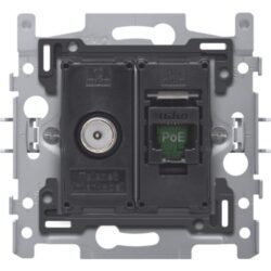 NIKO - Combinaison coax avec connexion RJ45 UTP Cat. 6