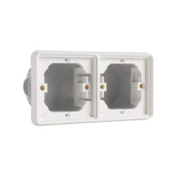 Double cadre horizontal blanc, montage autre