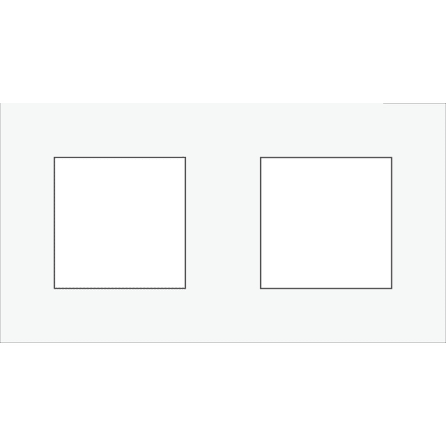 NIKO - Double plaque de recouvrement de 71 mm d'entraxe Pure liquid snow white - 241-76800 NIKO - Double plaque de recouvrement de 71 mm d'entraxe Pure liquid snow white - 241-76800