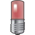 NIKO - Douille E10 avec LED rouge - 170-37003