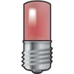 NIKO - Douille E10 avec LED rouge - 170-37003
