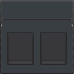 NIKO - Enjoliveur 2x RJ11/RJ45 plate