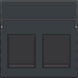 NIKO - Enjoliveur 2x RJ11/RJ45 plate