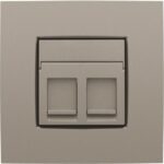 NIKO - Enjoliveur 2x RJ11/RJ45 plate