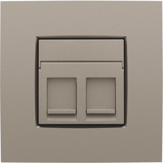 NIKO - Enjoliveur 2x RJ11/RJ45 plate NIKO - Enjoliveur 2x RJ11/RJ45 plate