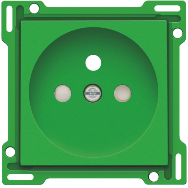 NIKO - Enjoliveur pour prise de courant avec broche de terre et sécurité NIKO - Enjoliveur pour prise de courant avec broche de terre et sécurité