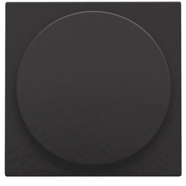 NIKO Pure enjoliveur variateur noir Enjoliveur noir carré à bouton poussoir pour variateur