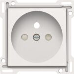 NIKO - Enjoliveur simple pour prise de courant 2P+A (broche) + sécurité