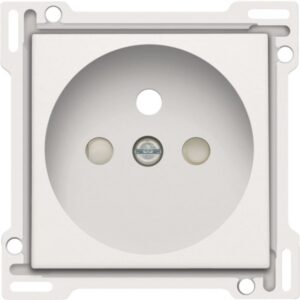 NIKO - Enjoliveur simple pour prise de courant 2P+A (broche) + sécurité