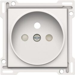 NIKO - Enjoliveur simple pour prise de courant 2P+A (broche) + sécurité