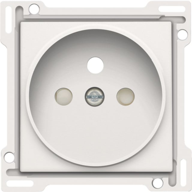 NIKO - Enjoliveur simple pour prise de courant 2P+A (broche) + sécurité NIKO - Enjoliveur simple pour prise de courant 2P+A (broche) + sécurité