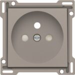 NIKO - Enjoliveur simple pour prise de courant 2P+A (broche) + sécurité