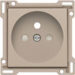 NIKO - Enjoliveur simple pour prise de courant 2P+A (broche) + sécurité