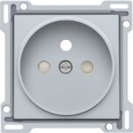 NIKO - Enjoliveur simple pour prise de courant 2P+A (broche) + sécurité