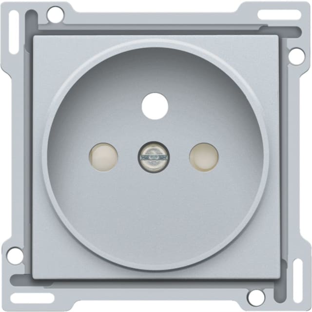 NIKO - Enjoliveur simple pour prise de courant 2P+A (broche) + sécurité NIKO - Enjoliveur simple pour prise de courant 2P+A (broche) + sécurité