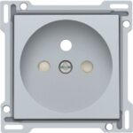 NIKO - Enjoliveur simple pour prise de courant 2P+A (broche) + sécurité