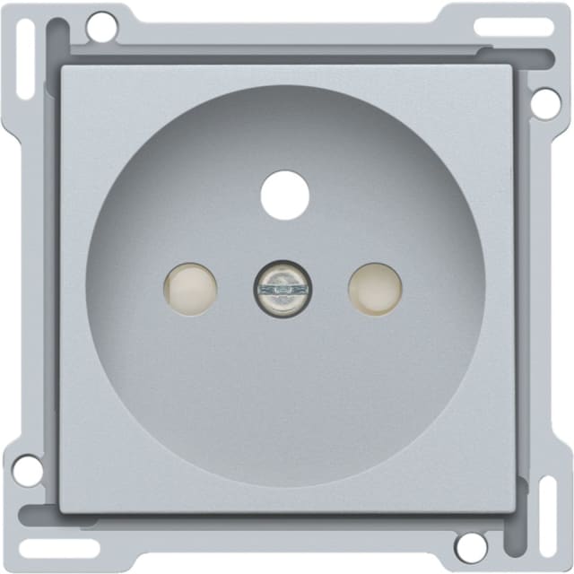 NIKO - Enjoliveur simple pour prise de courant 2P+A (broche) + sécurité NIKO - Enjoliveur simple pour prise de courant 2P+A (broche) + sécurité