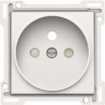 NIKO - Enjoliveur simple pour prise de courant 2P+A (broche) + sécurité