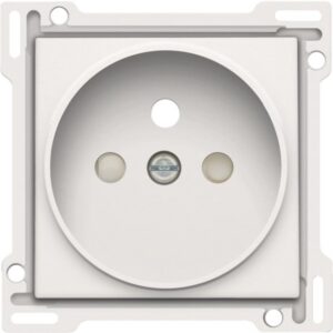 NIKO - Enjoliveur simple pour prise de courant 2P+A (broche) + sécurité