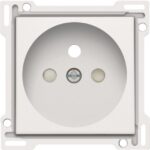 NIKO - Enjoliveur simple pour prise de courant 2P+A (broche) + sécurité