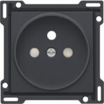NIKO - Enjoliveur simple pour prise de courant 2P+A (broche)+sécurité
