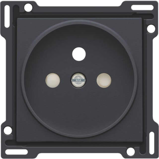 NIKO - Enjoliveur simple pour prise de courant 2P+A (broche)+sécurité NIKO - Enjoliveur simple pour prise de courant 2P+A (broche)+sécurité